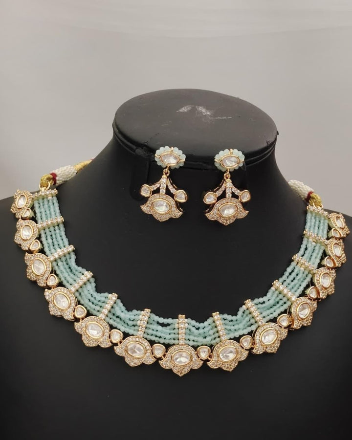 Pure Zirconian Diamond Necklace with Earrings s 380043