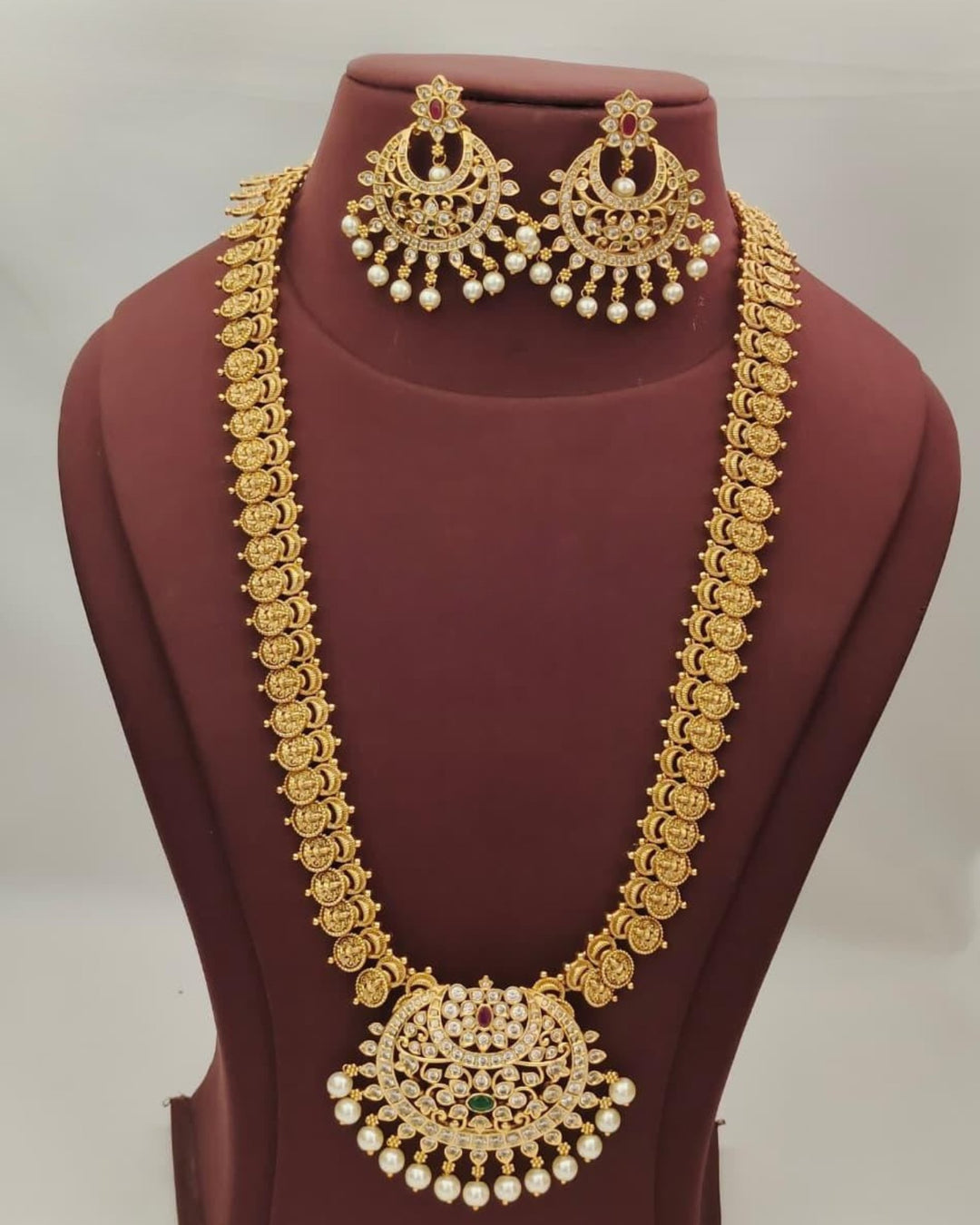 Kundan Necklace with Earrings s 300062