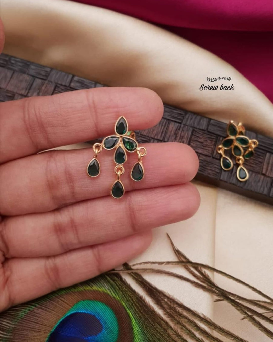 Kundan Screwback Earrings g10360