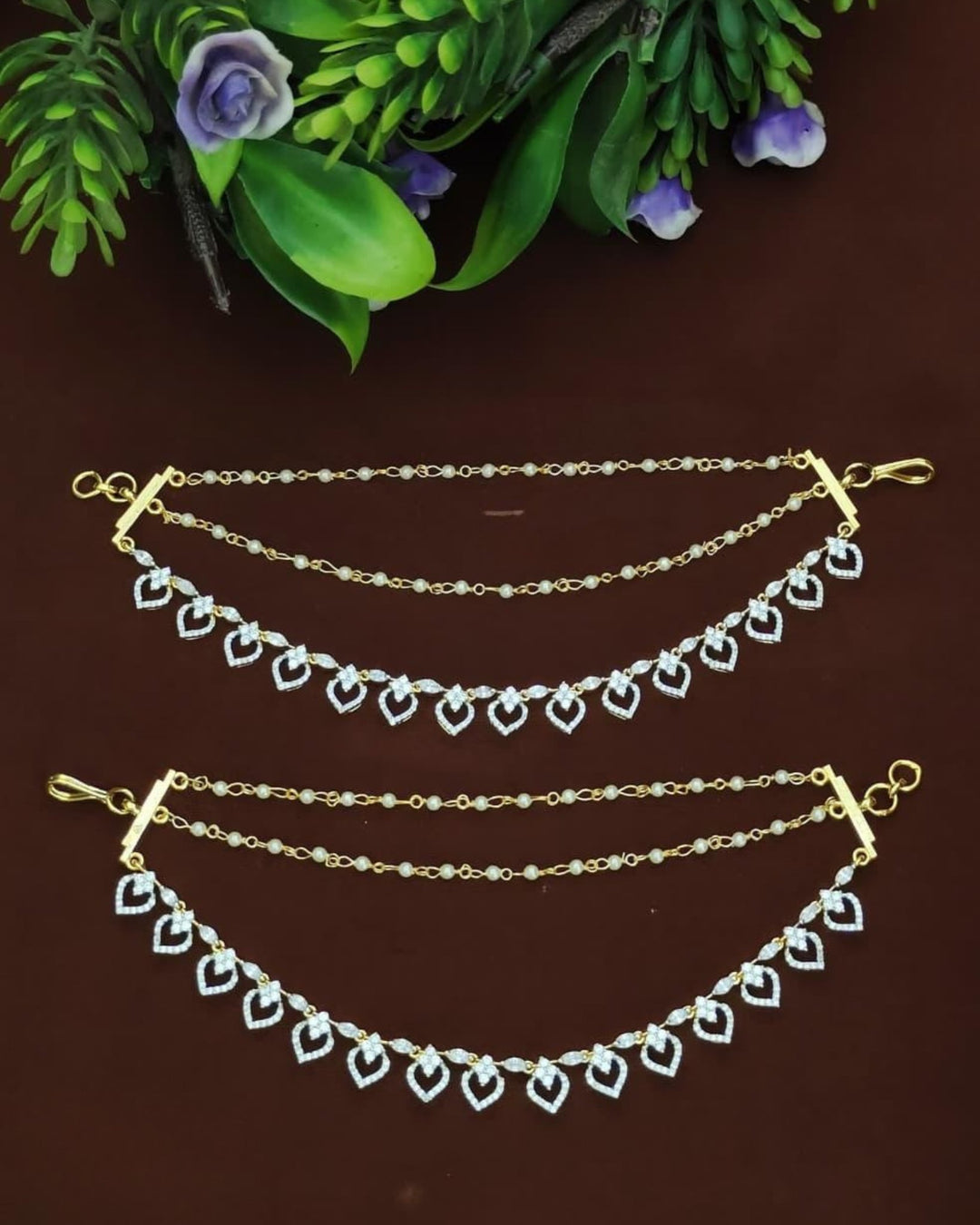 Pure Zirconian Diamond Earchains s140011