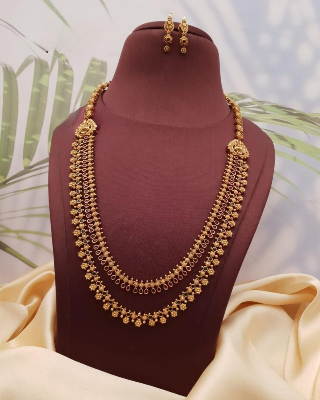 Kundan Necklace with Earrings g 102250