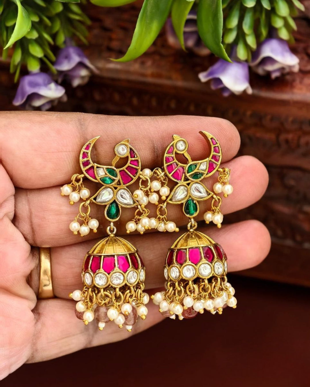 Kundan Jhumkas s 230091