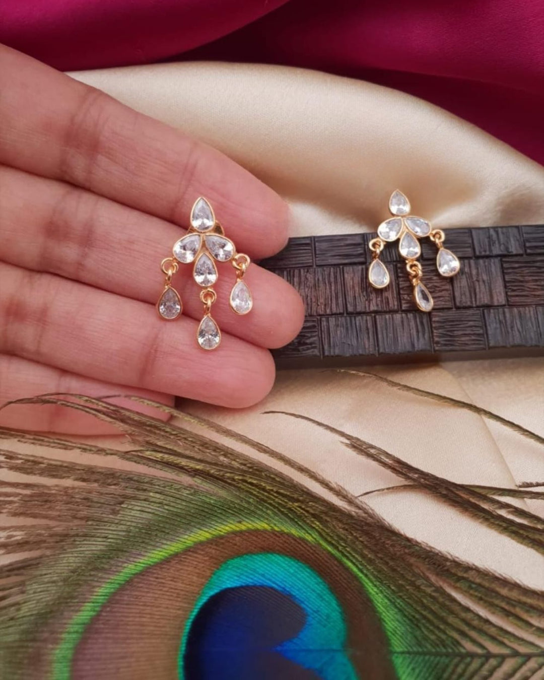 Kundan Screwback Earrings g10360