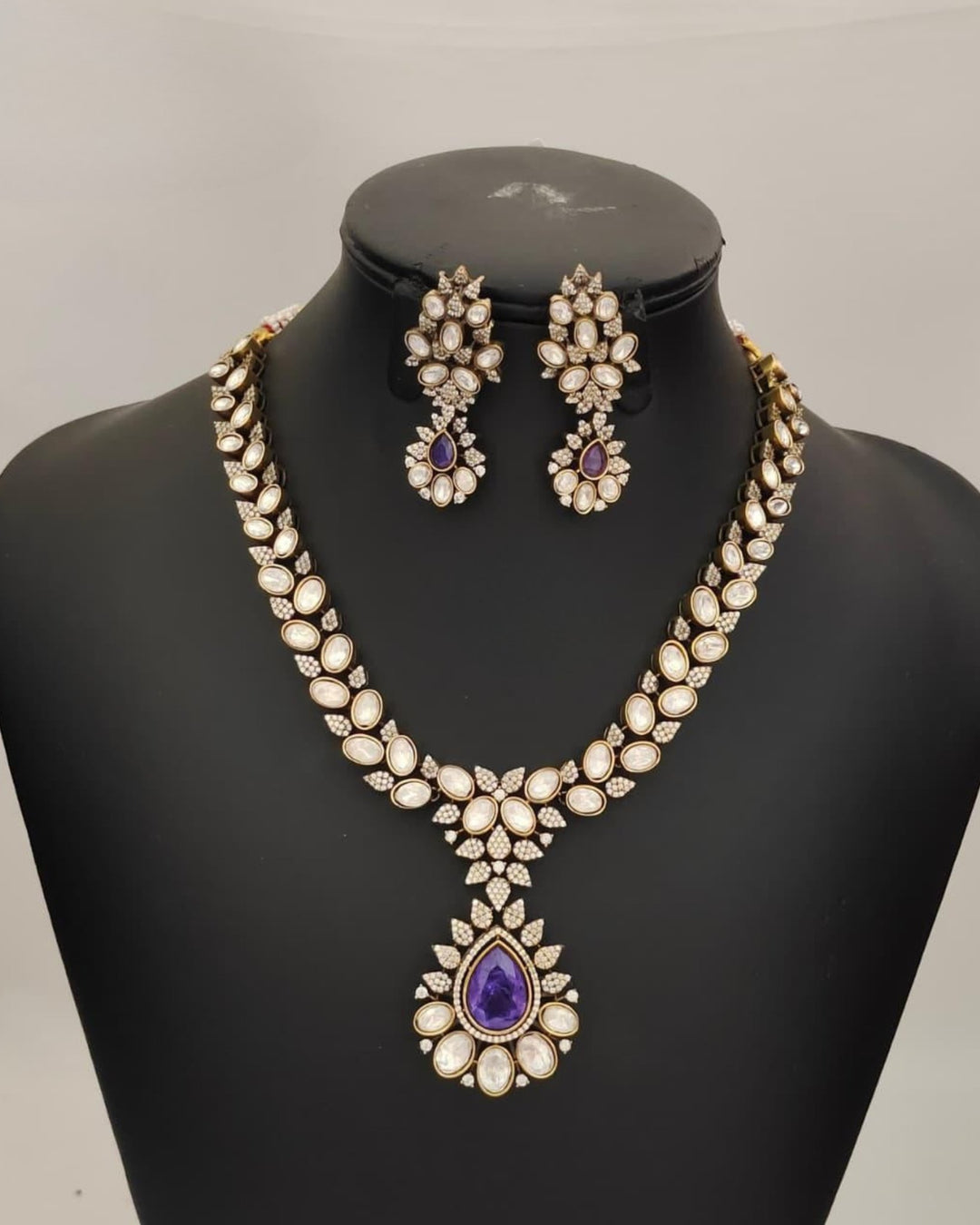 Pure Zirconian Diamond Necklace with Earrings s 280042