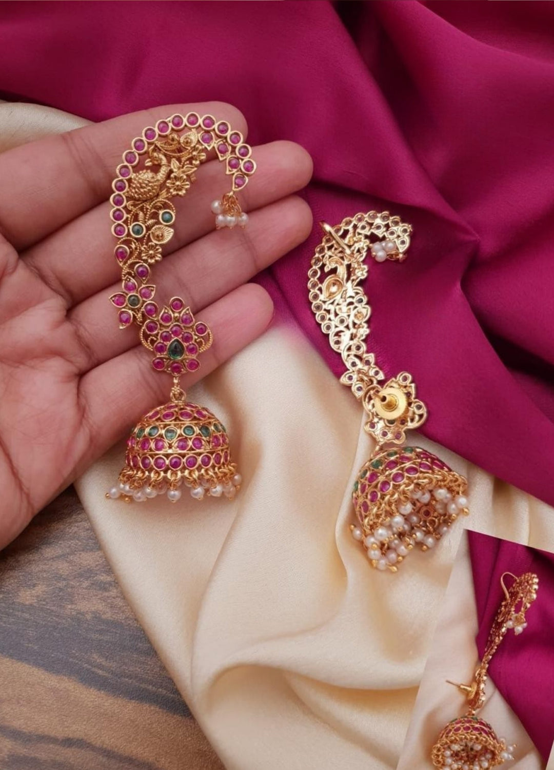 Kundan & Beads Jhumka g101499