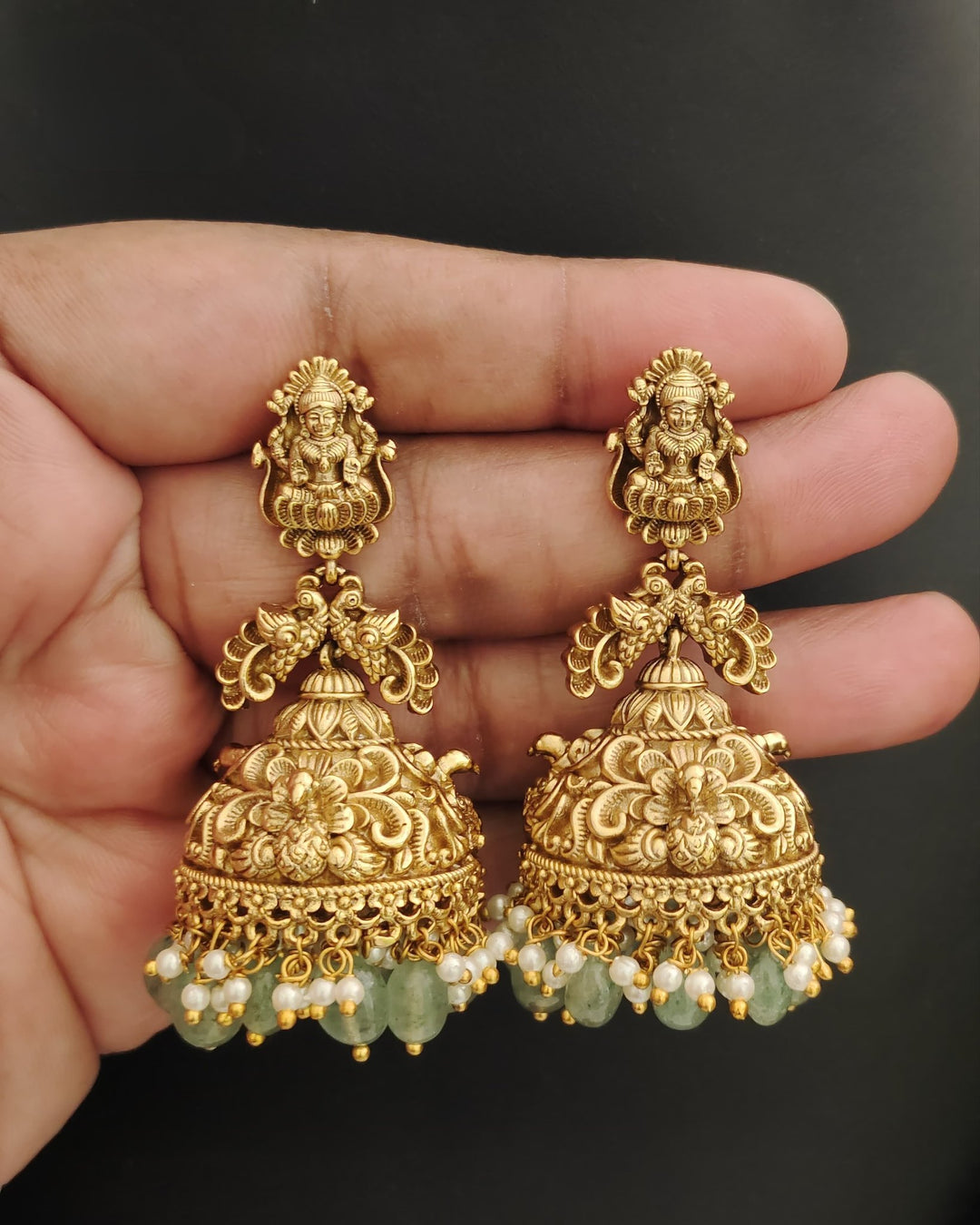 Kundan Temple Jhumkas s 160521