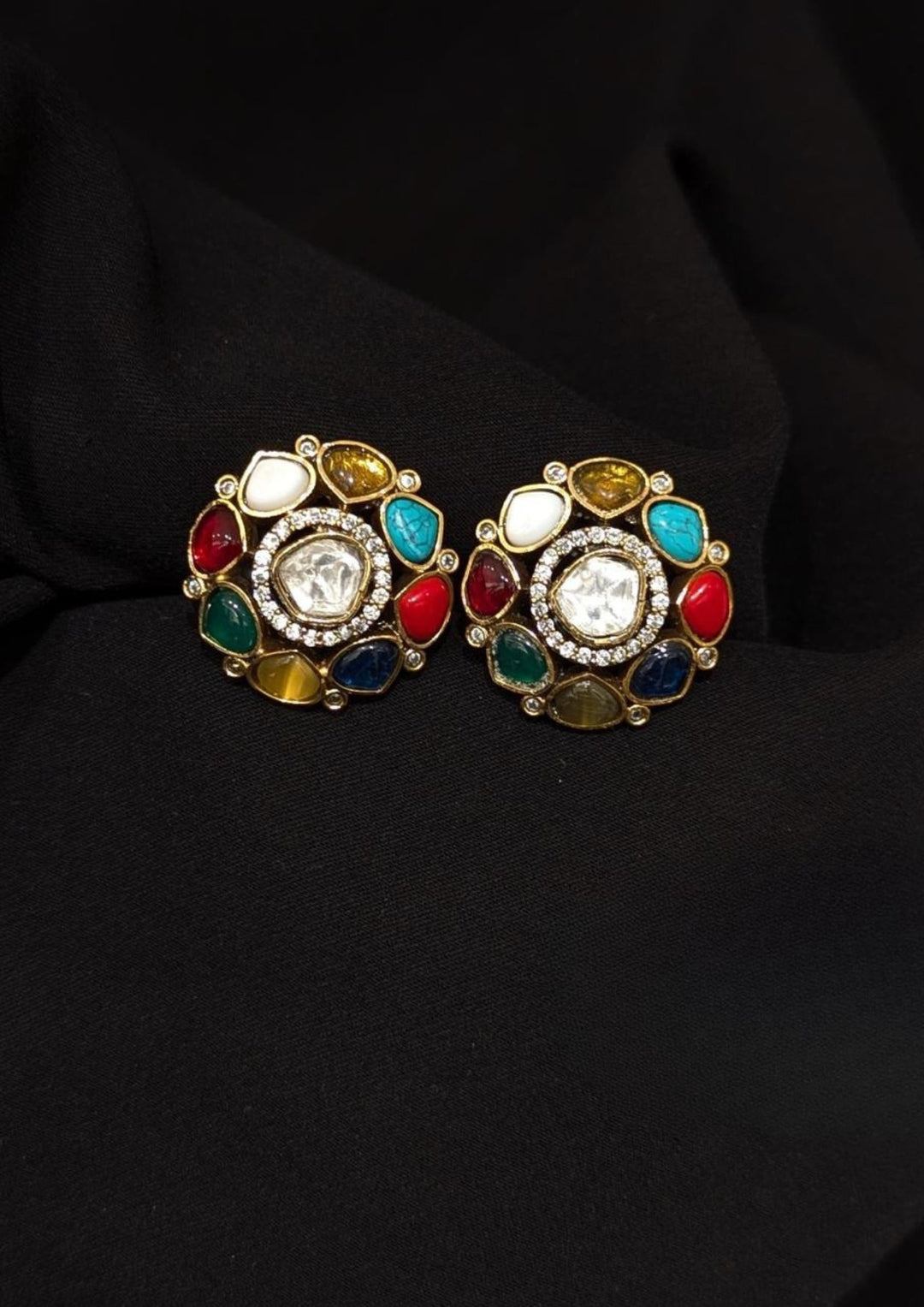 Kundan stone earrings vj 720