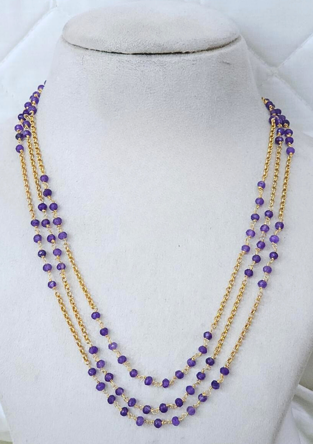 Kundan and beads necklace sbr 10499