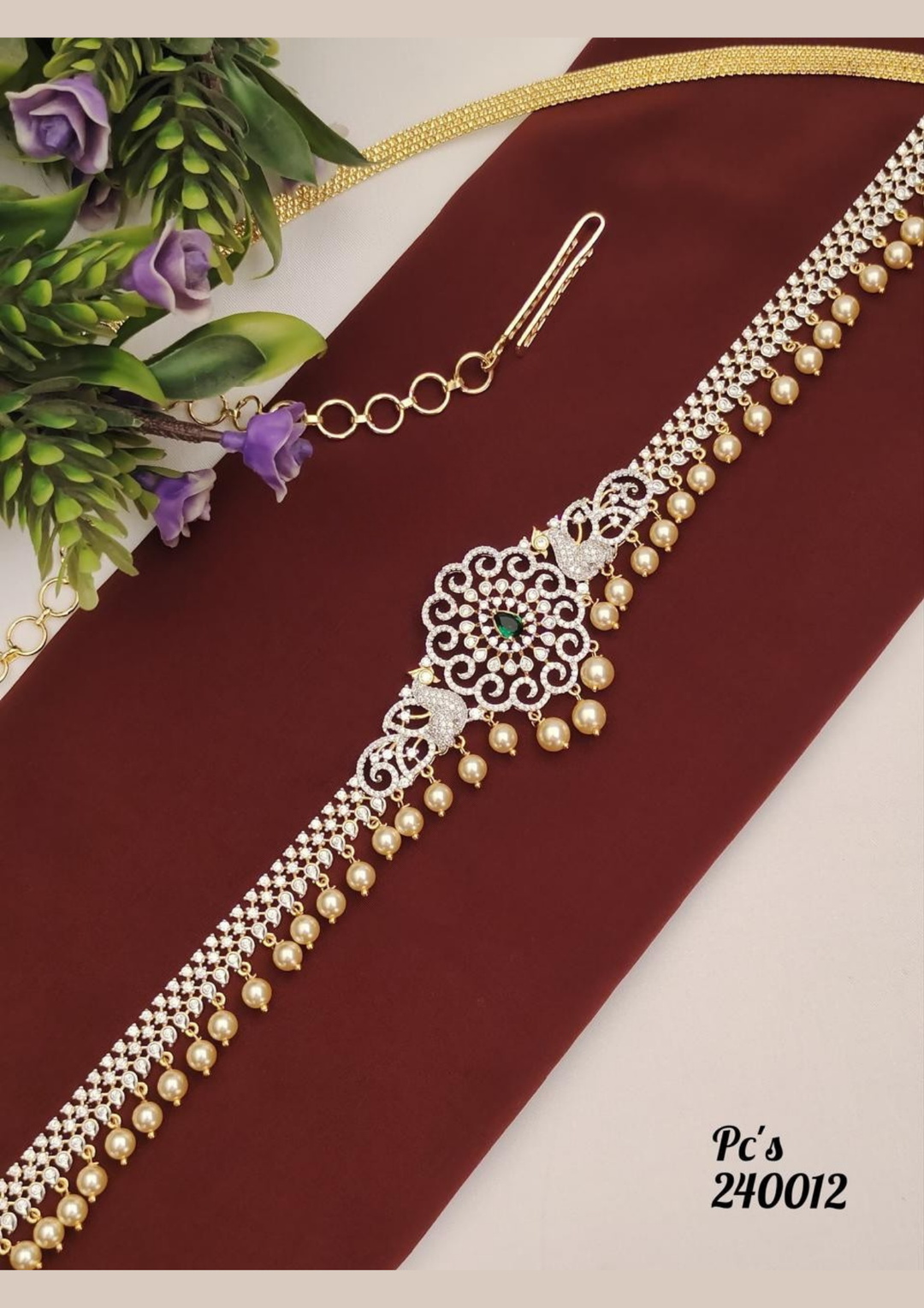 American diamond hipbelt (vaddanam) pcs 240012