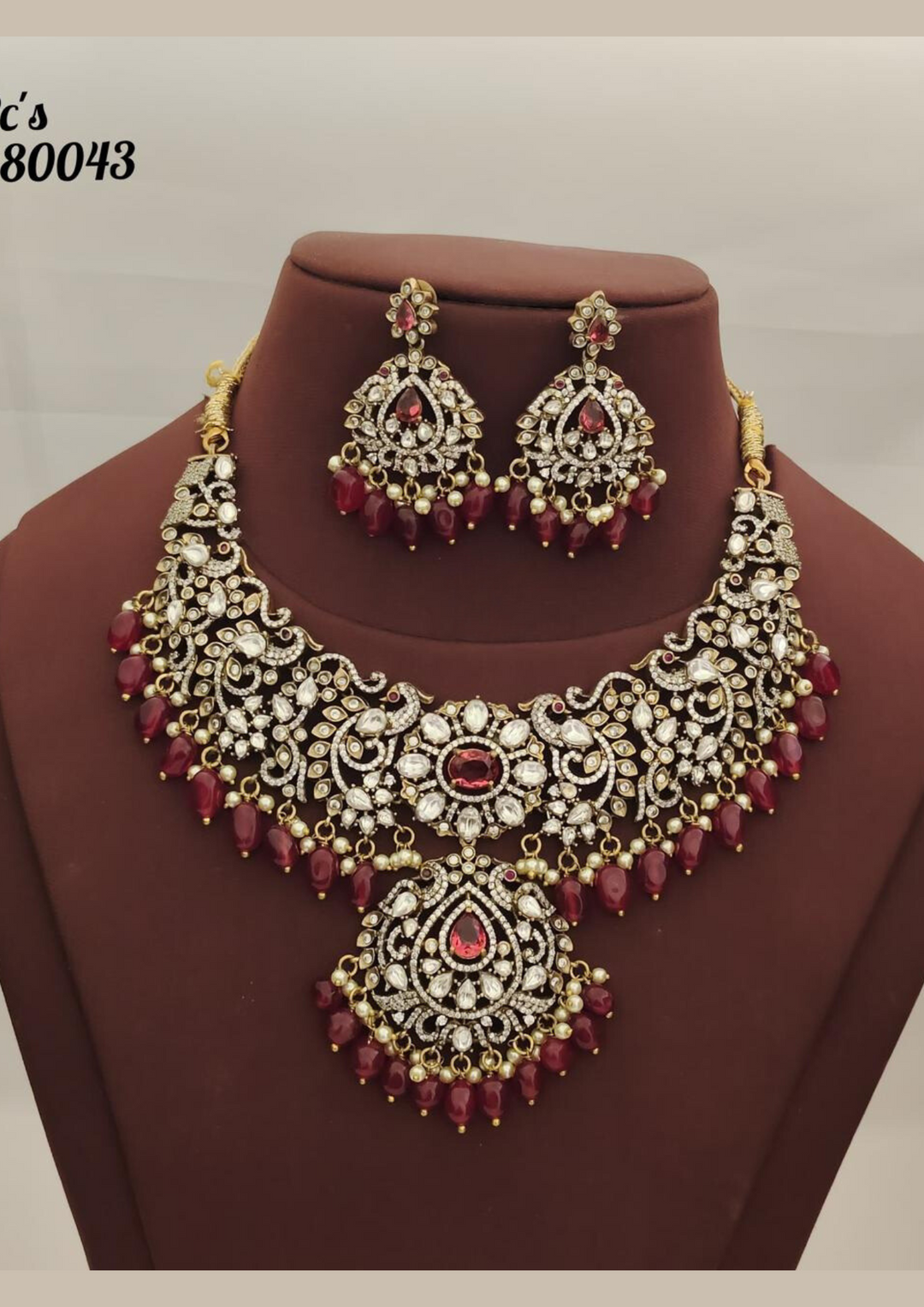 Victorian necklace with earrings pcs 380043