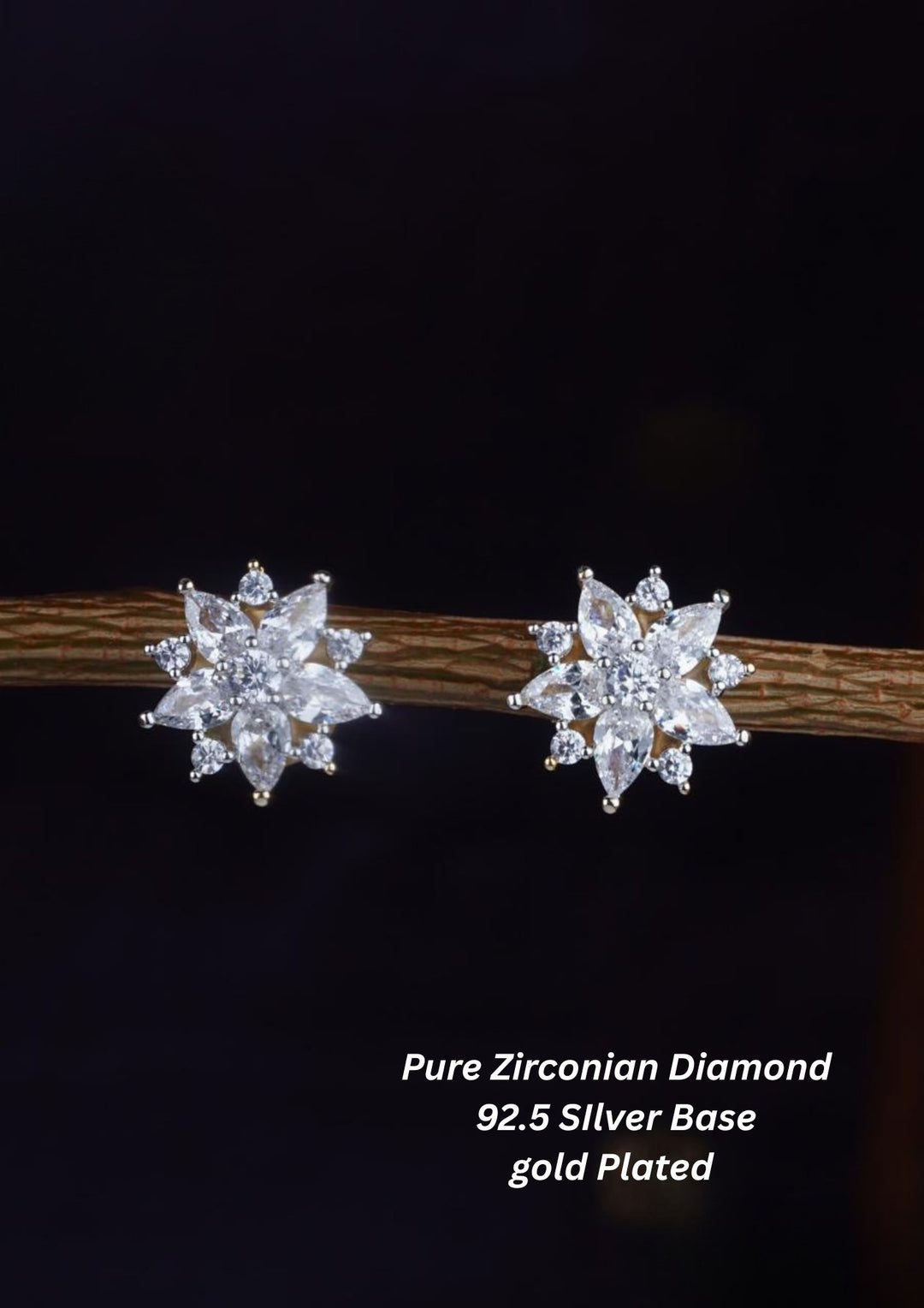 Pure Zirconian Diamond Studs c102020