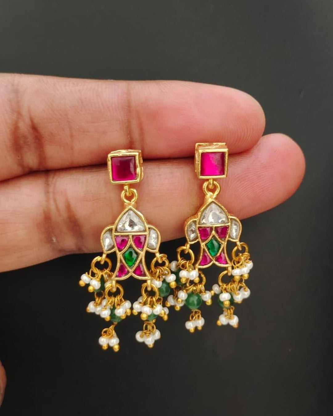 Kundan Earrings s 90006