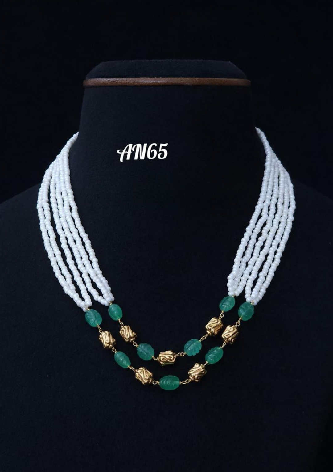Kundan and beads necklace AN 65