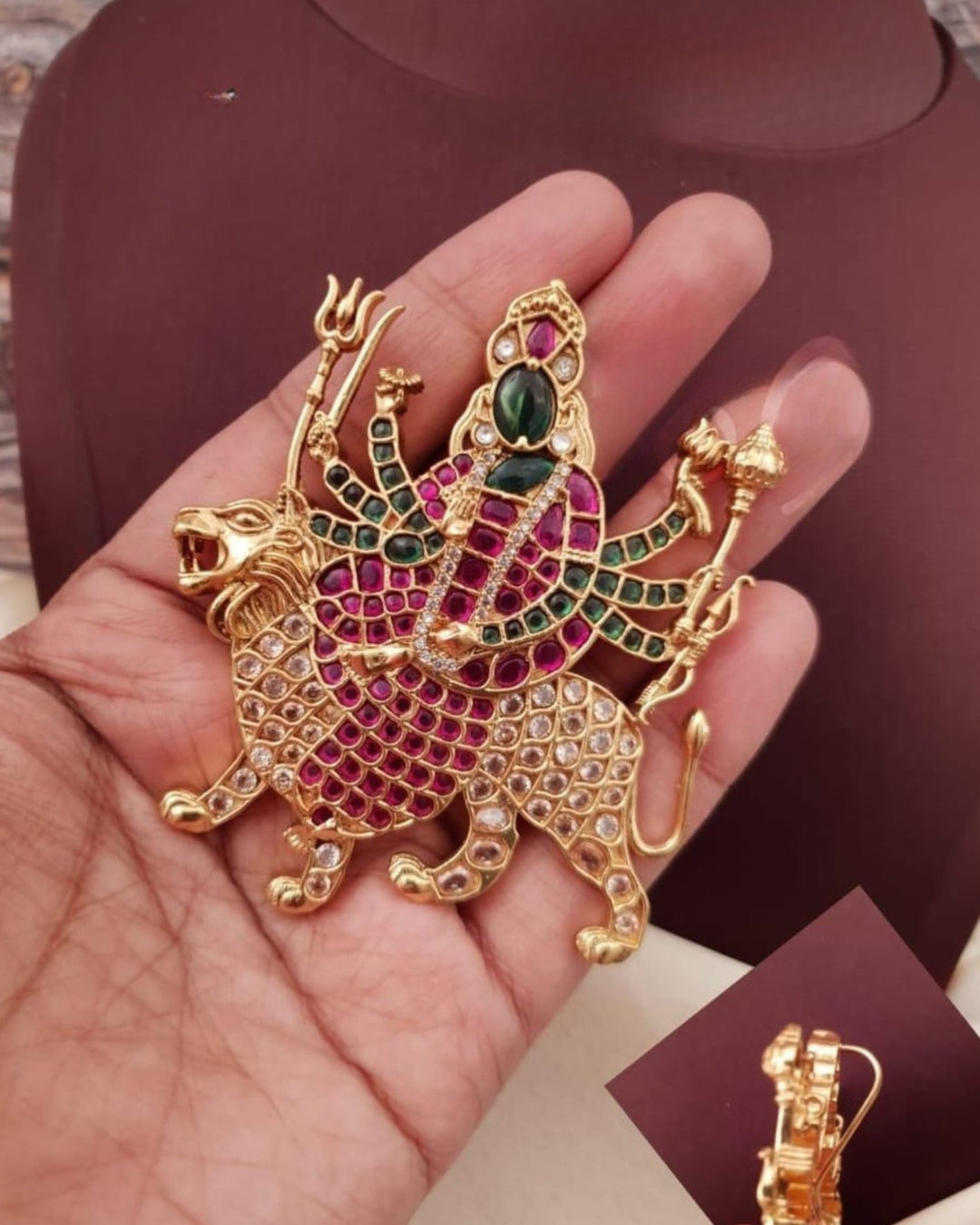 Kundan Temple  Pendant g 101550