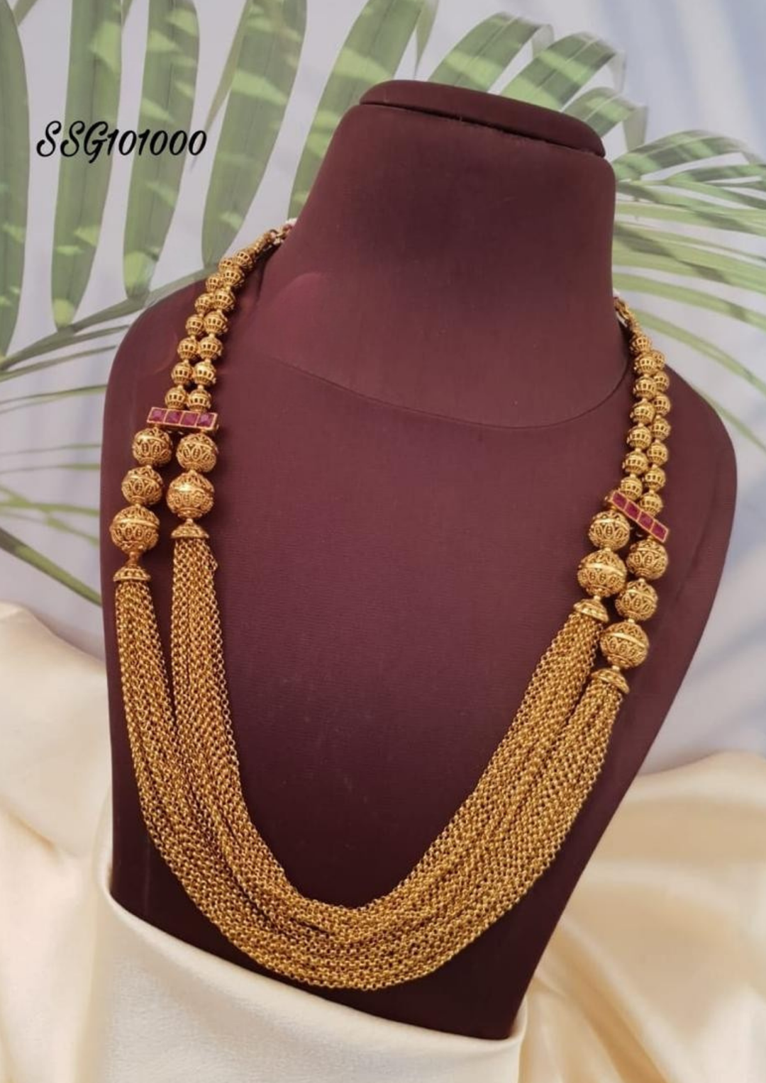 Kundan stone necklace ssg 101000
