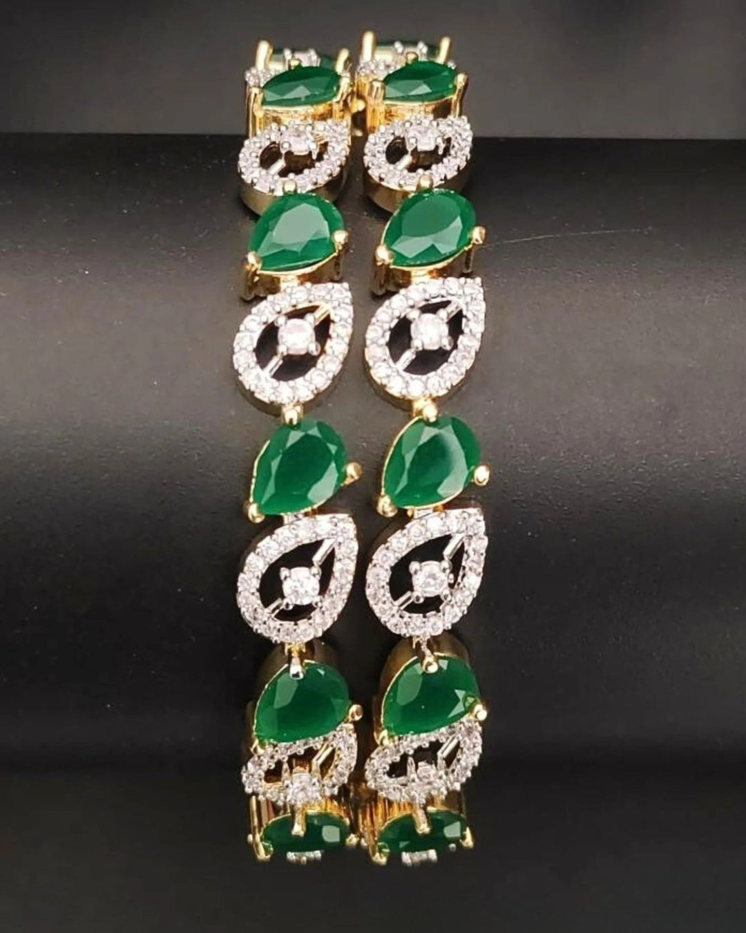 Pure Zirconian Diamond  Bangles s130009 (set of 2)