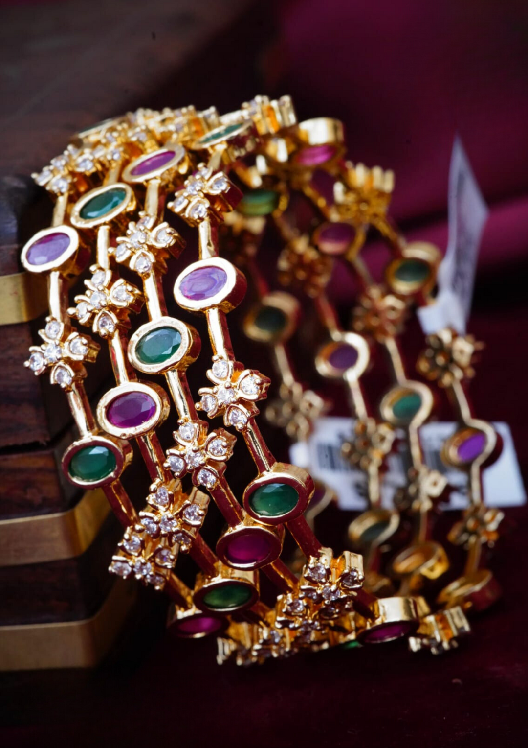 Kundan stone bangles yle 220 (set of 4)