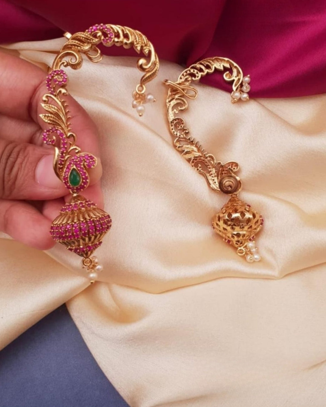 Kundan Brass BaseEarrings g 10720