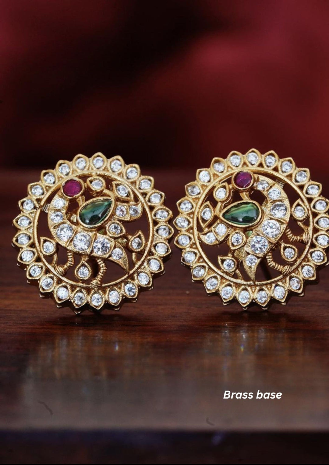 Kundan Brass Base Studs yle 100