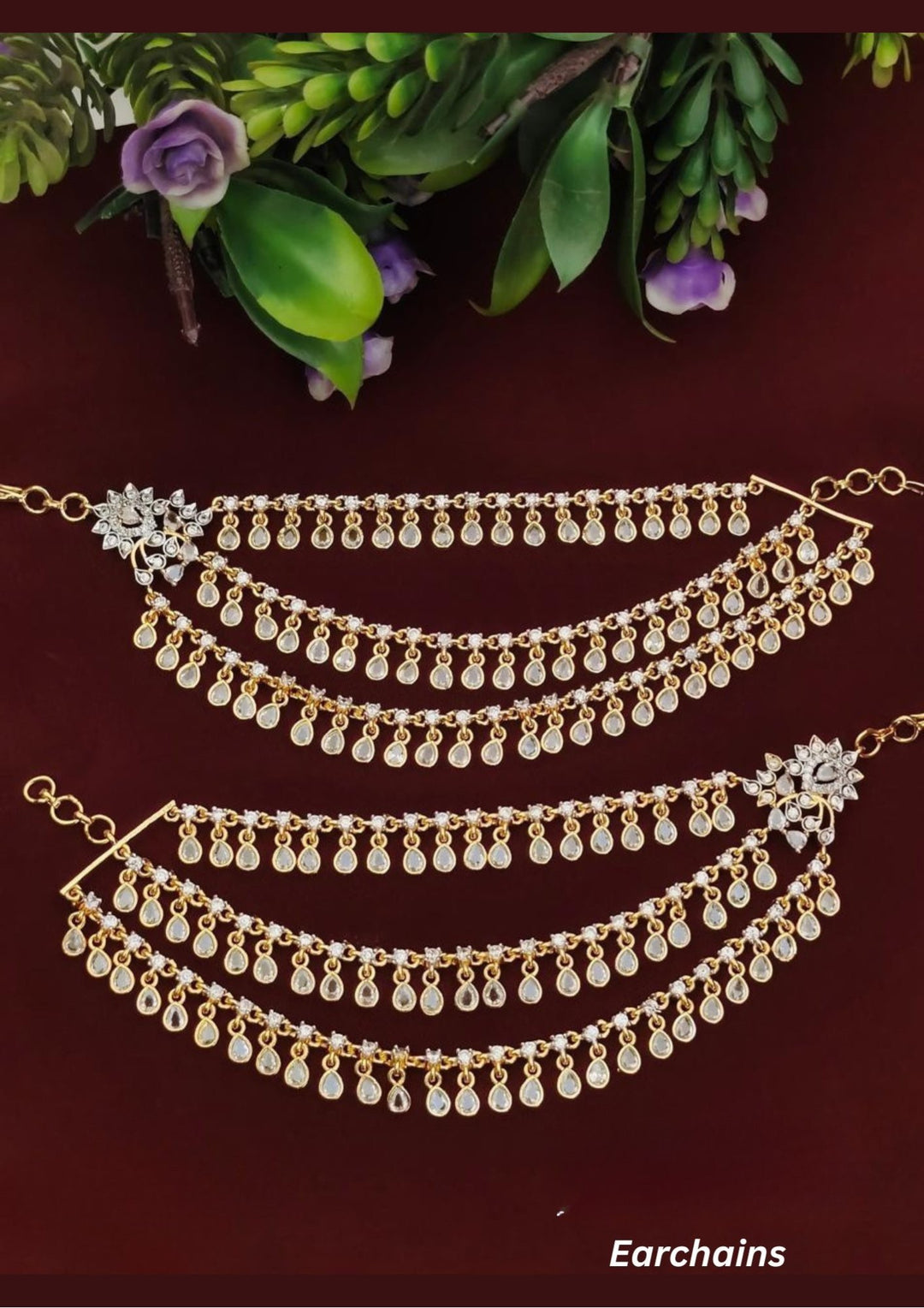 Kundan Earchains s 200061