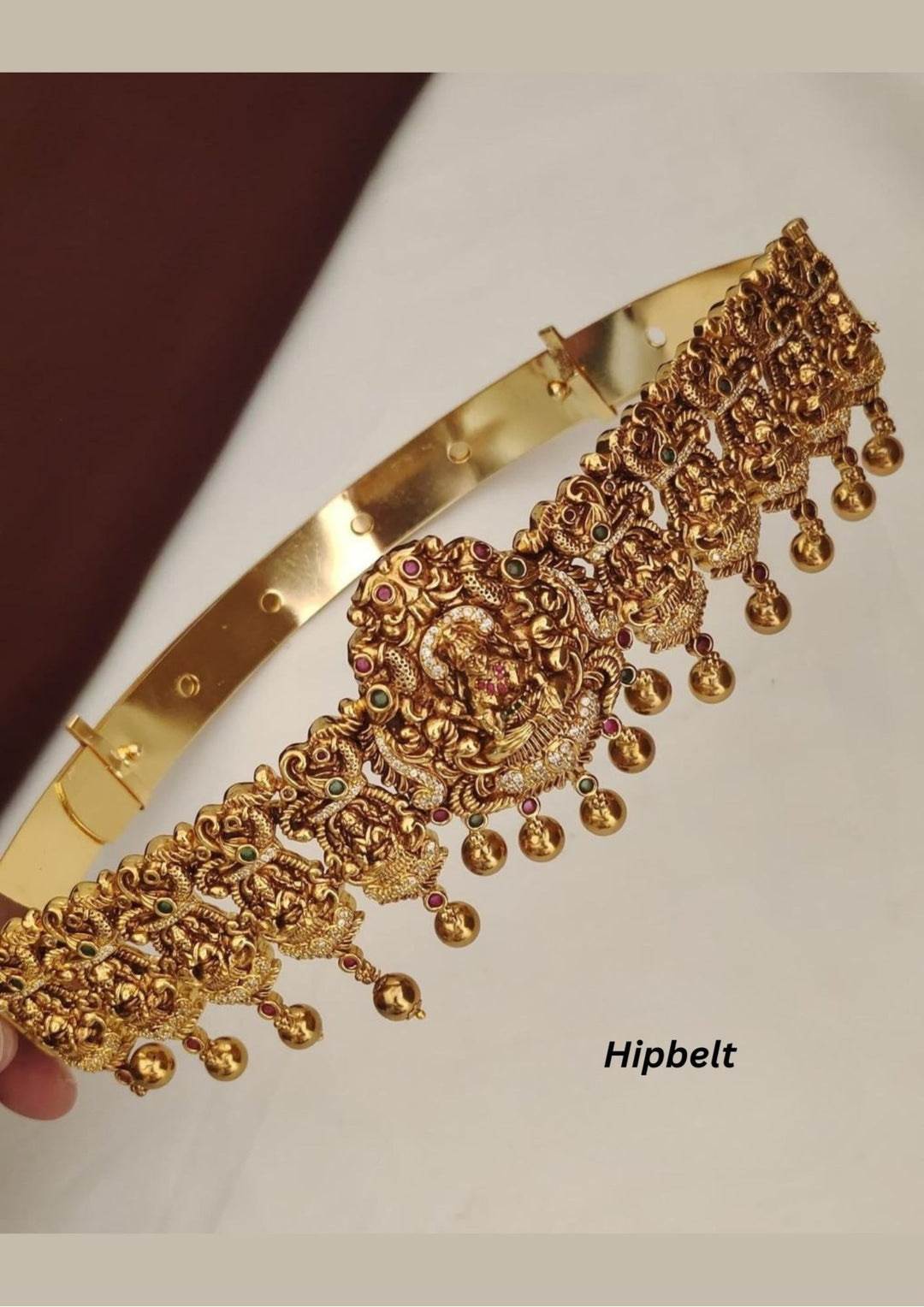 Kundan Temple Kids Hipbelt (Vaddanam) s320572