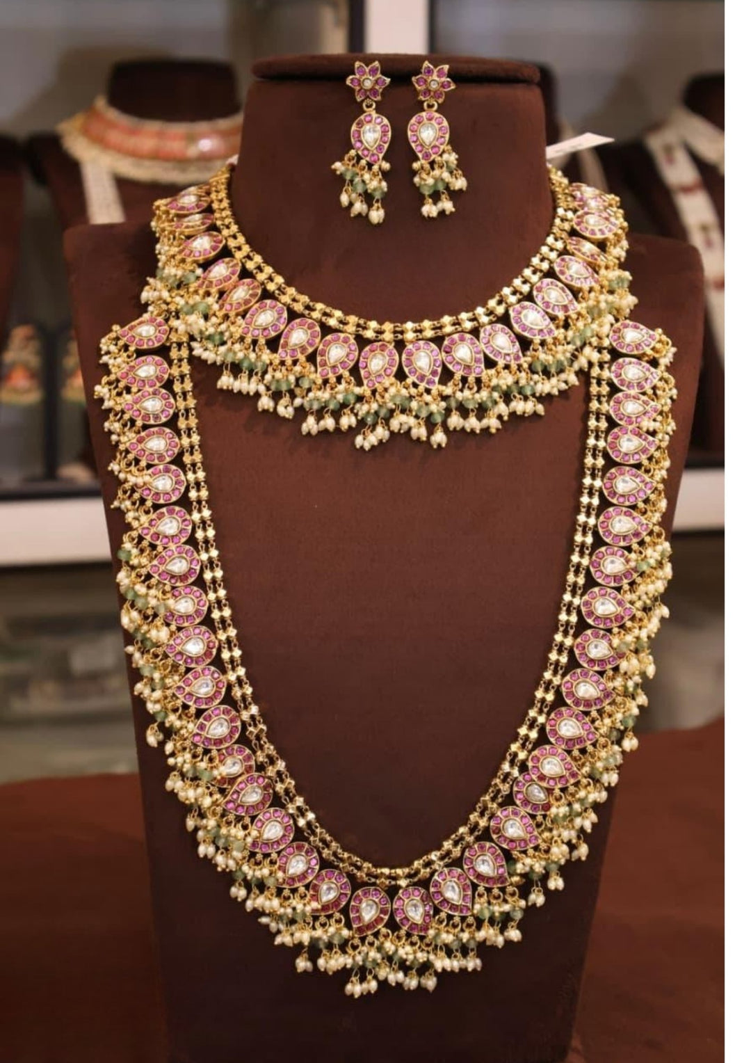 Kundan Necklace with Earrings s1300021