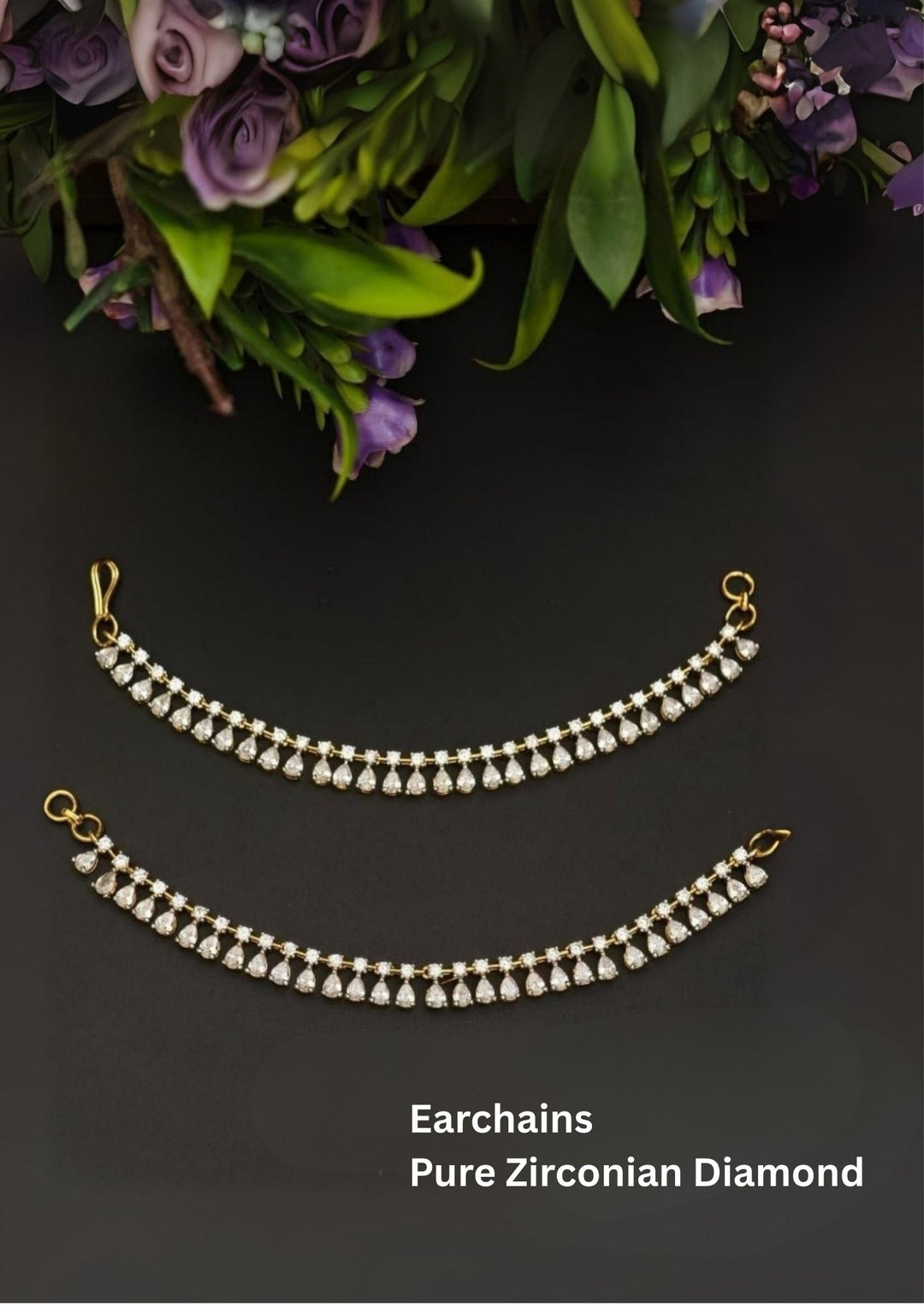 Pure Zirconian Diamond Earchains s130009