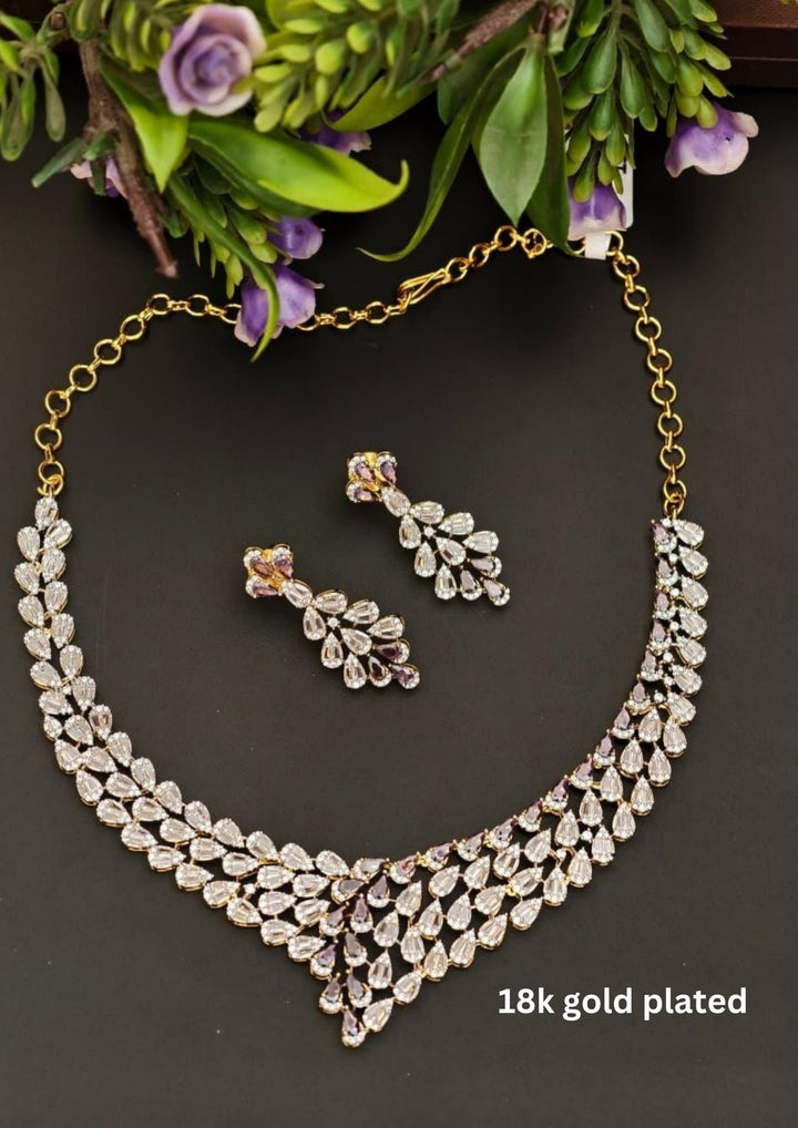 Kundan Necklace with Earrings s300062