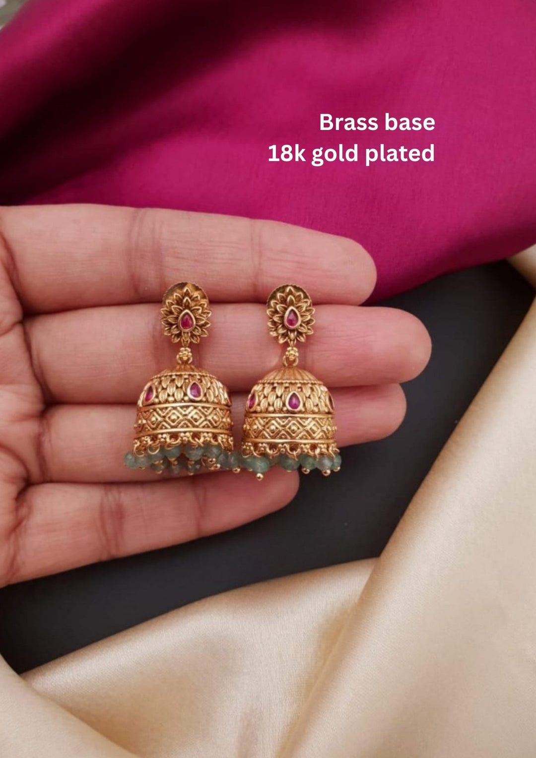 Kundan Jhumkas g10499