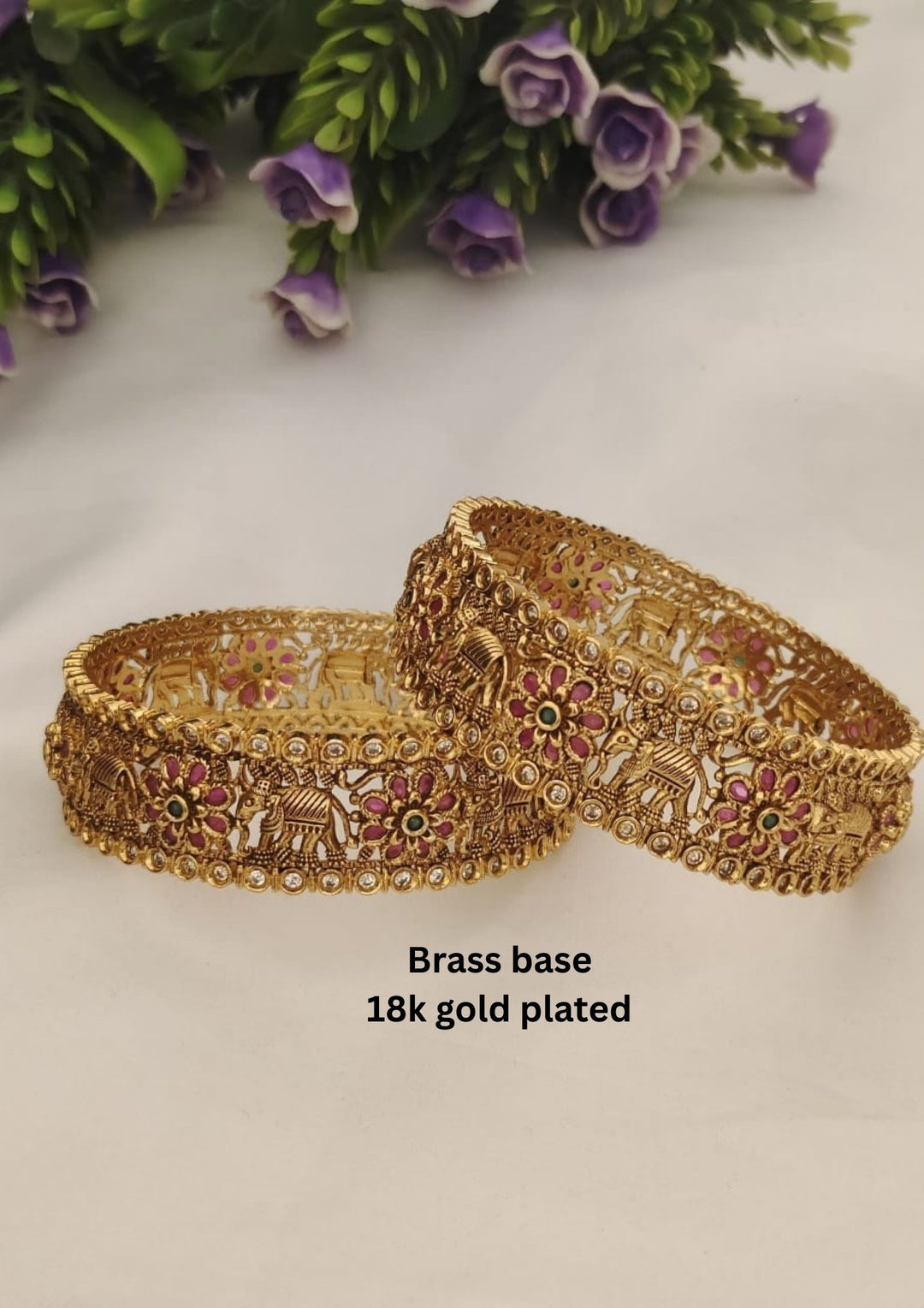 Kundan Bangles ( set of 2 ) s160021