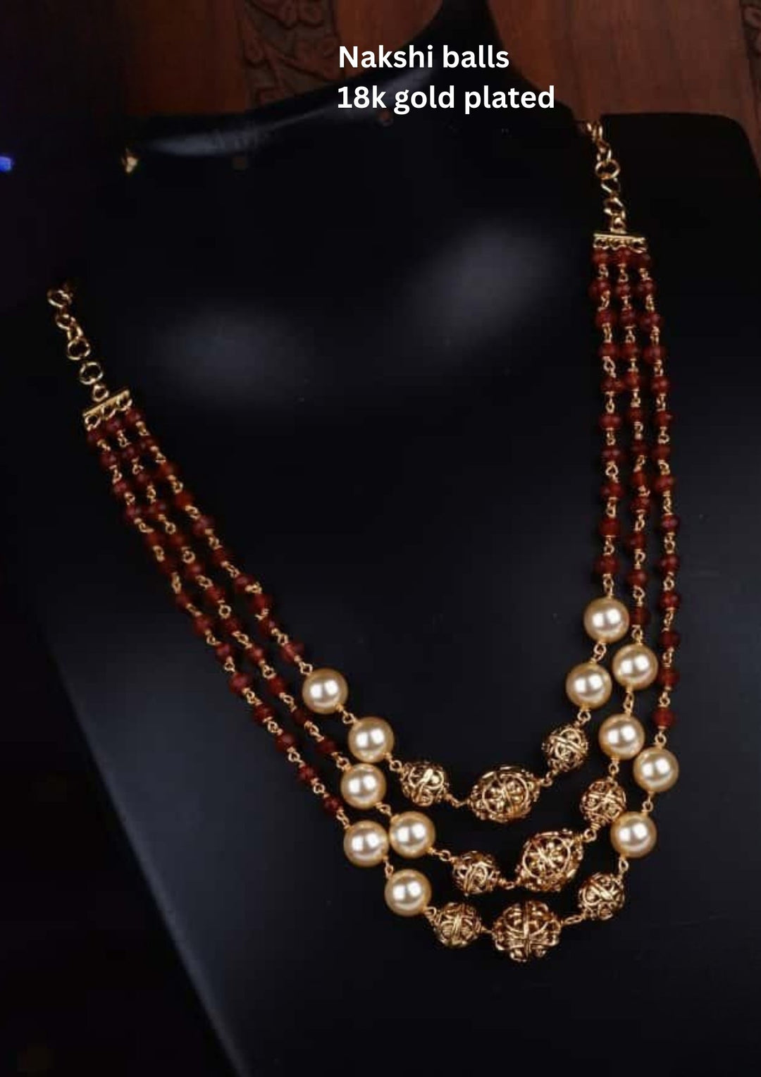 Nakshi Balls & Beads Necklace c107020
