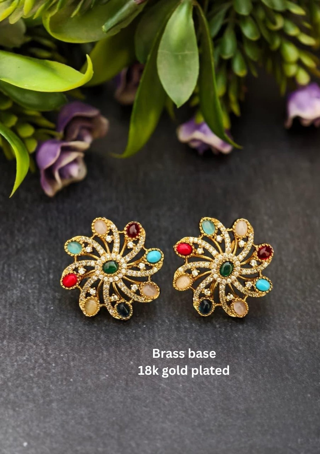 Kundan Studs s75005