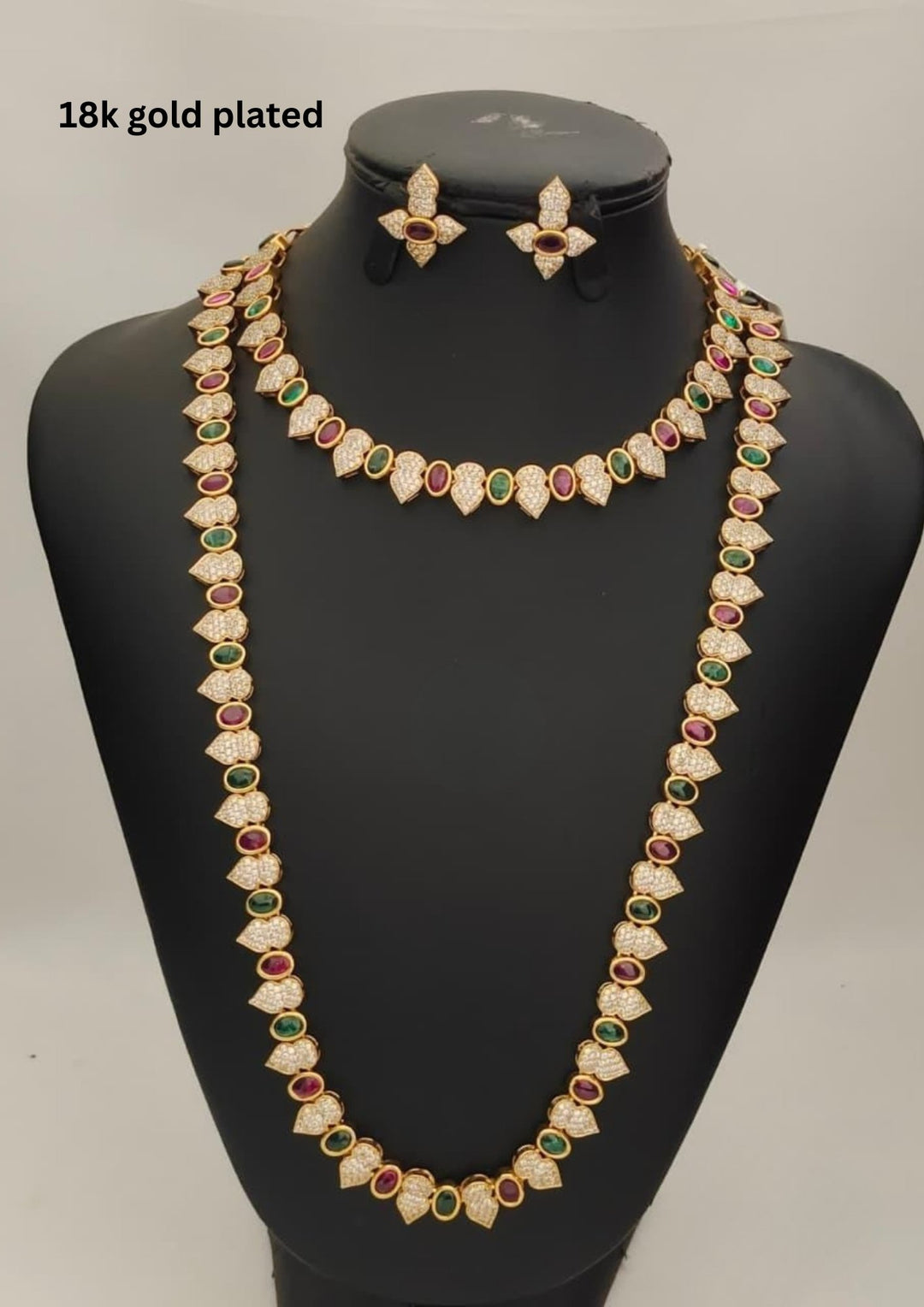 Kundan Necklace with Earrings s320082