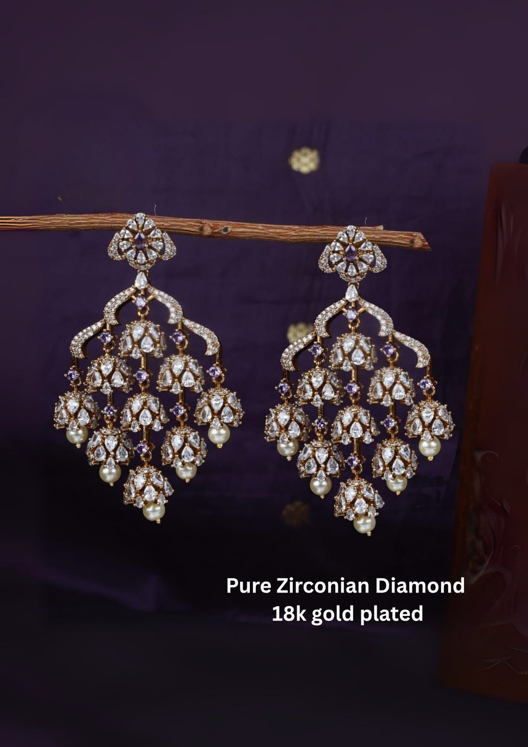 Pure Zirconian Diamond Matt Earrings  c1010520