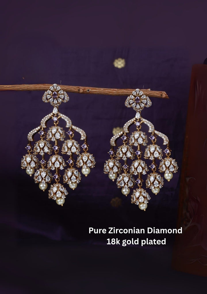 Pure Zirconian Diamond Matt Earrings  c1010520