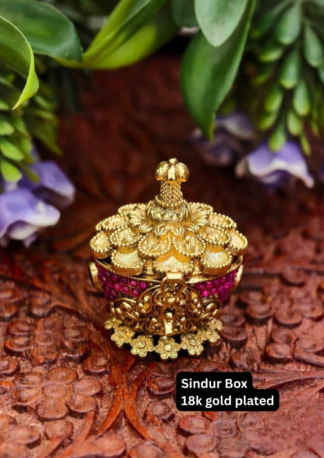 Kundan Sindur Box s130059