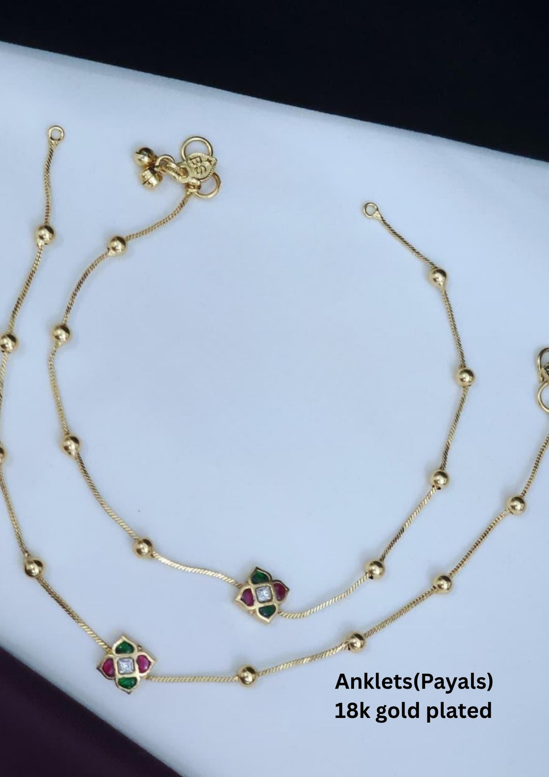 Jadau Kundan Anklets lp47