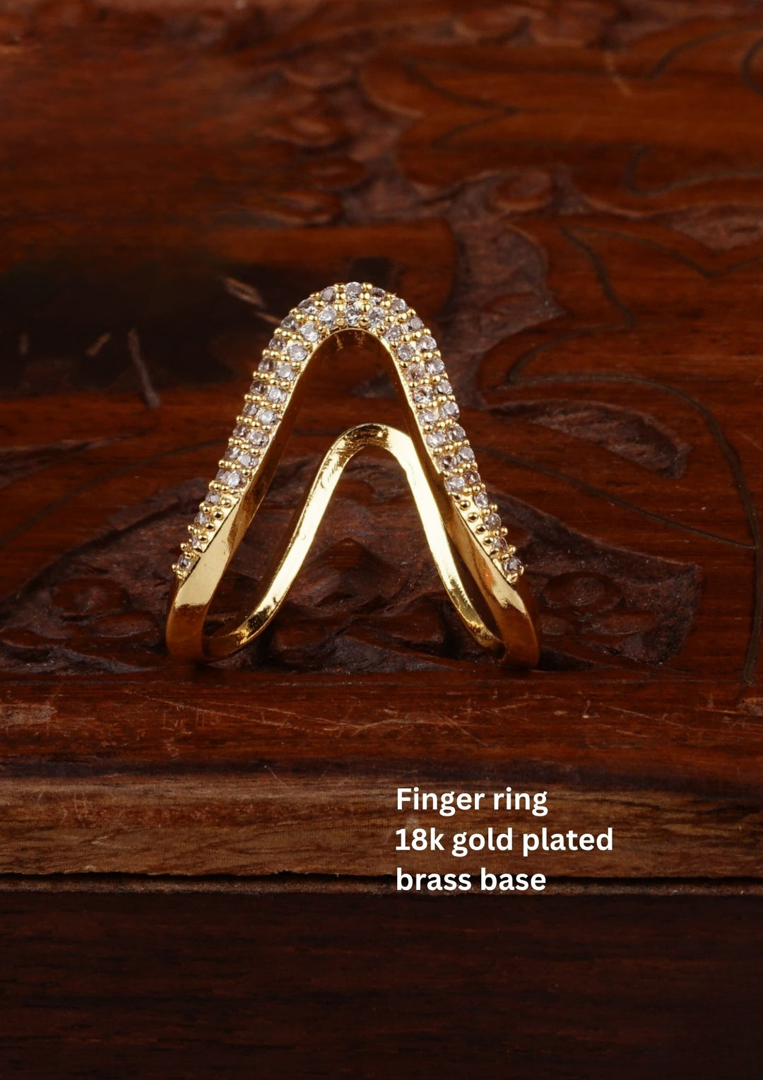 Kundan Finger Ring c102020