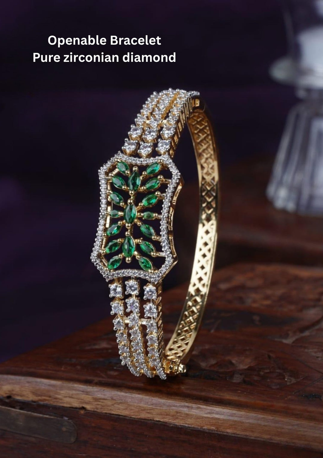 Pure Zirconian Diamond Openable Bracelet c106020