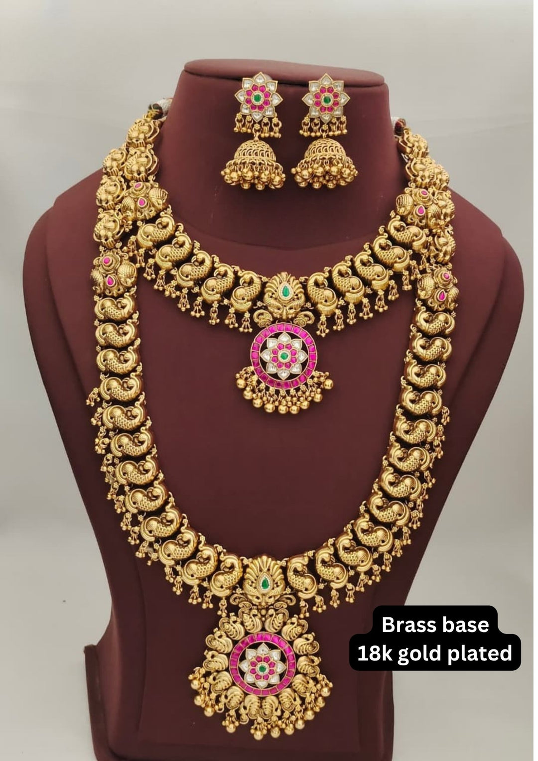 Kundan Necklace with Earrings s1300521