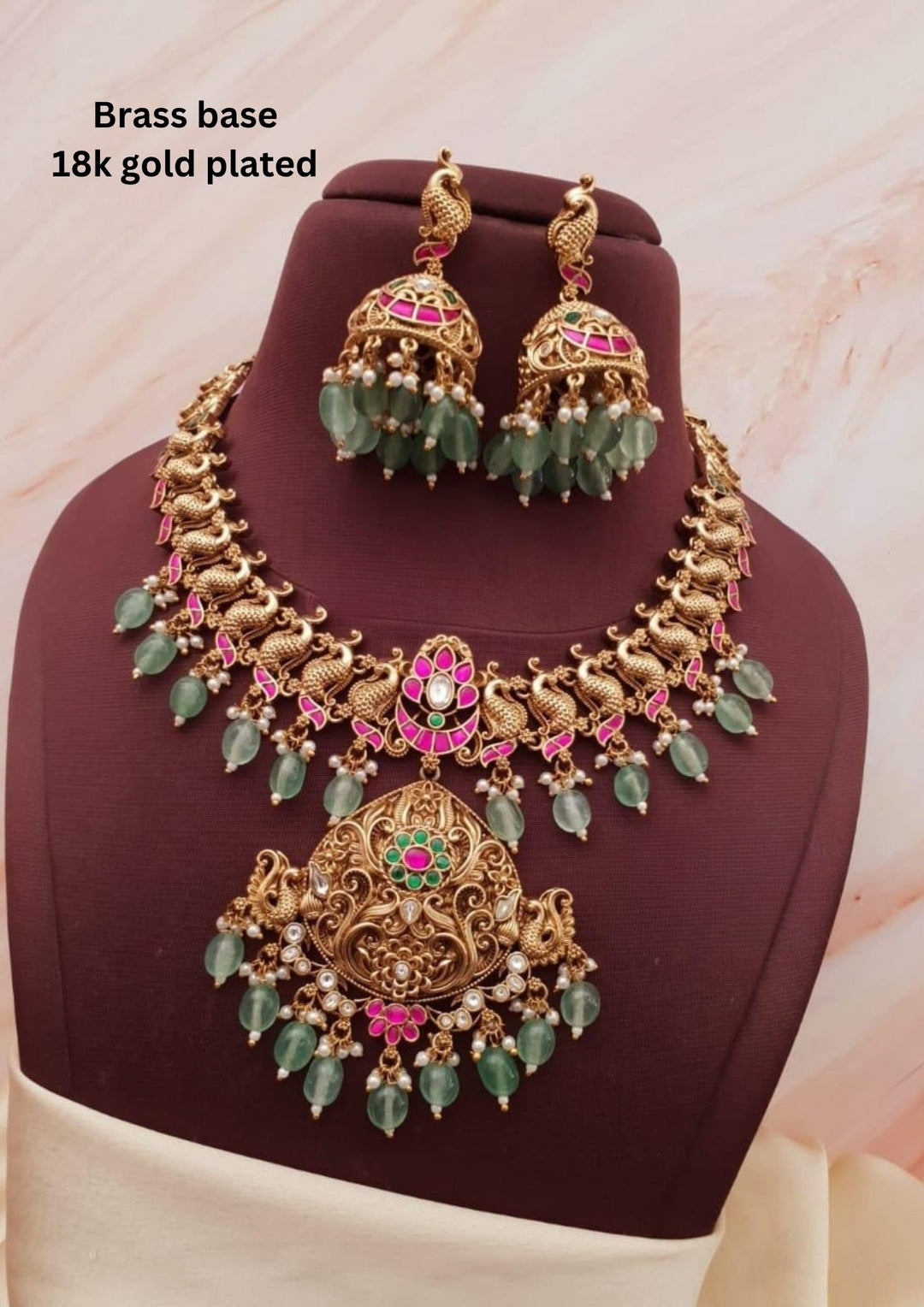 Jadau kundan Necklace with Earrings g103950