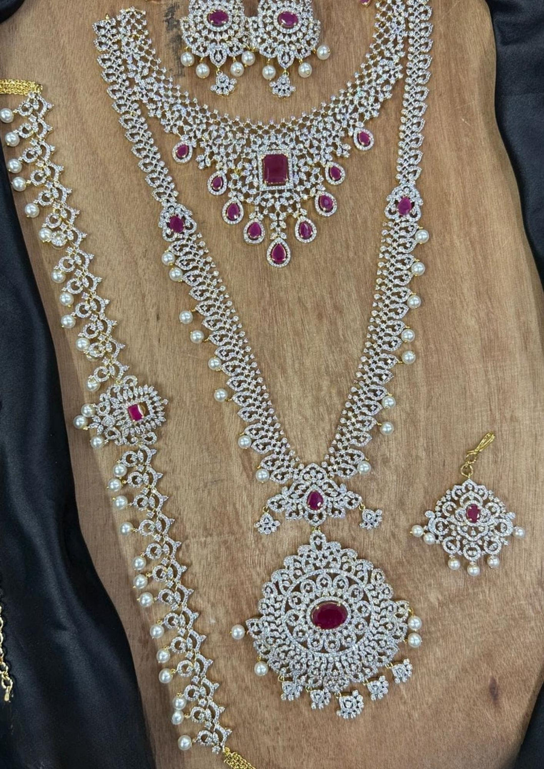 Pure Zirconian Diamond Bridal set with Earrings c1070020