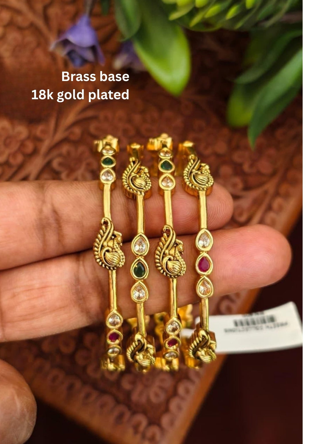 Kundan Bangles ( set of 4 ) s120058