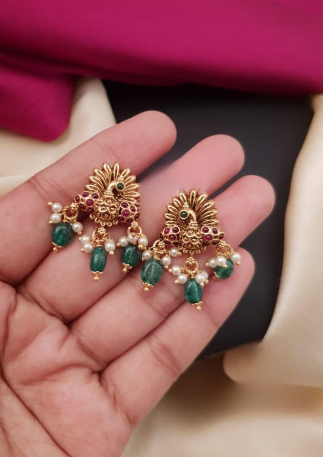 Kundan Antique Earrings g10480