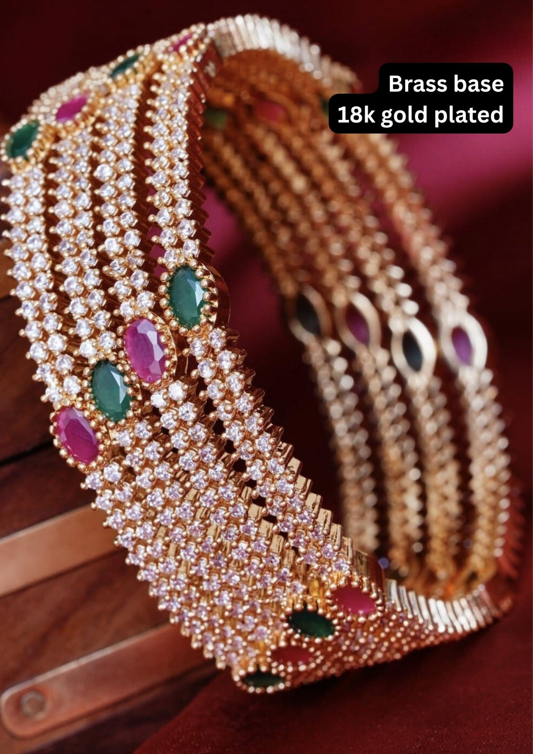 Kundan stone bangles yle 240 (set of 4)