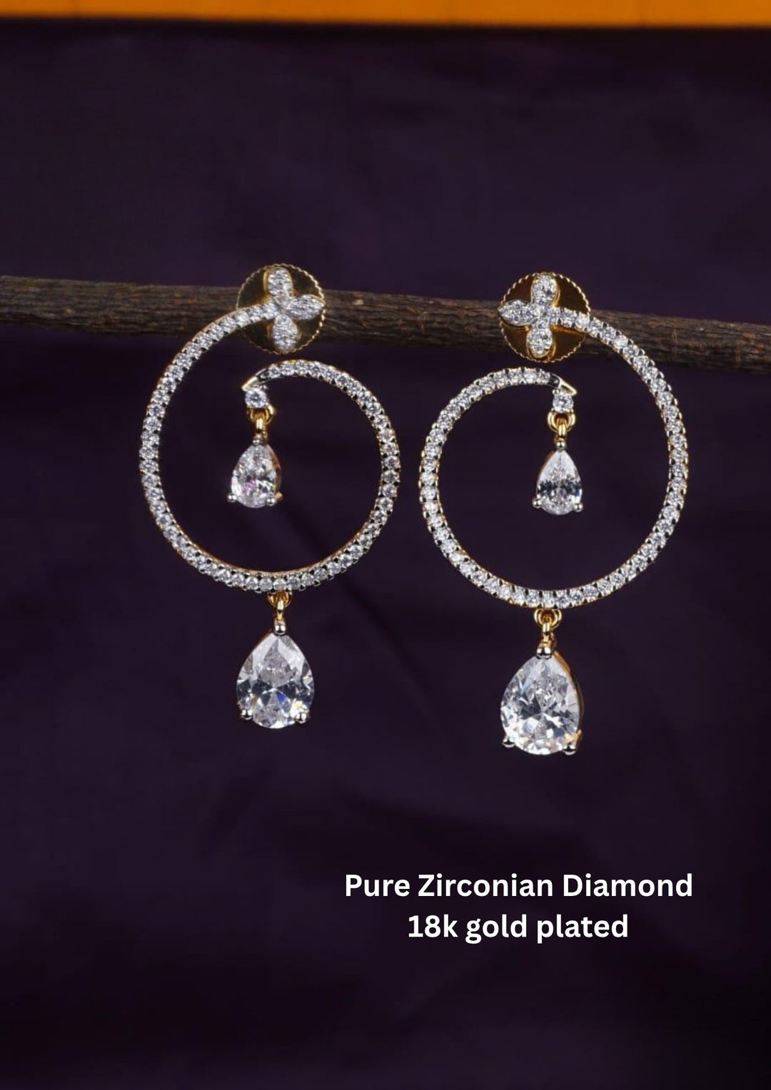 Pure Zirconian Diamond  Earrings c105520