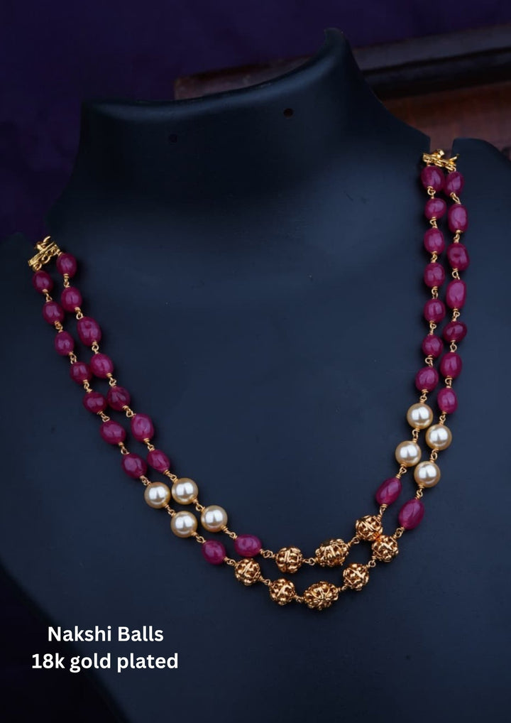 Nakshi Balls & Beads Necklace c106520