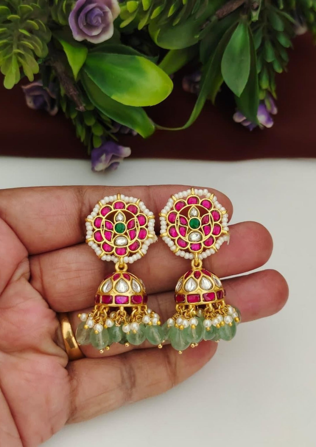 Kundan Jhumkas s 230091