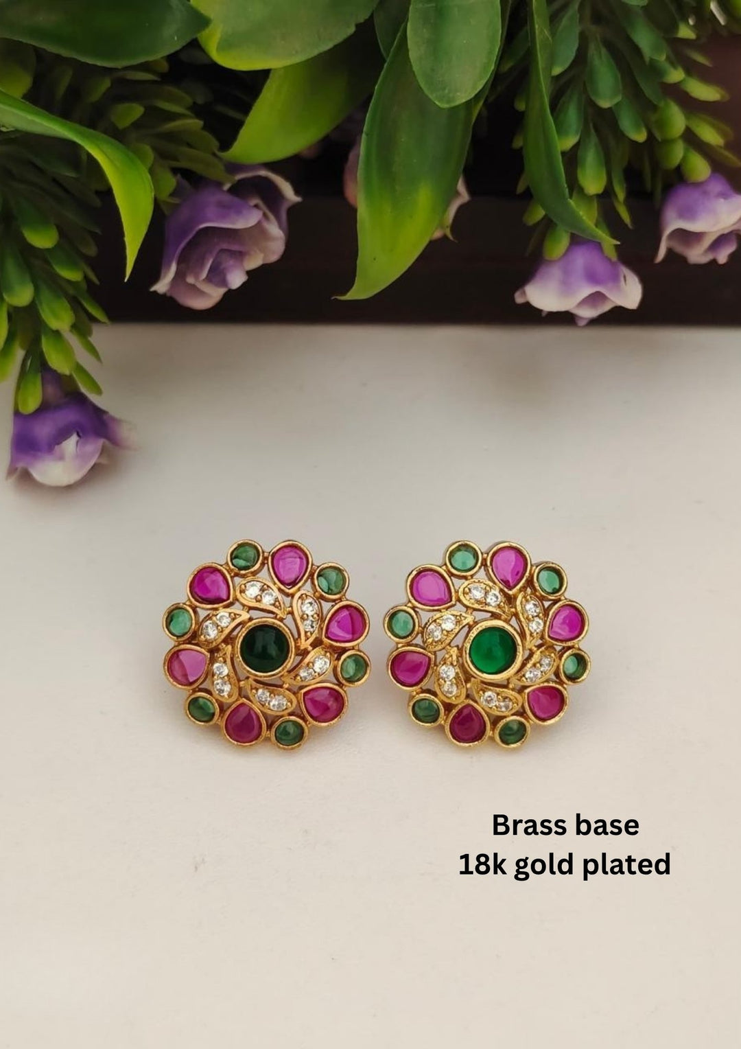 Kundan Studs s80055