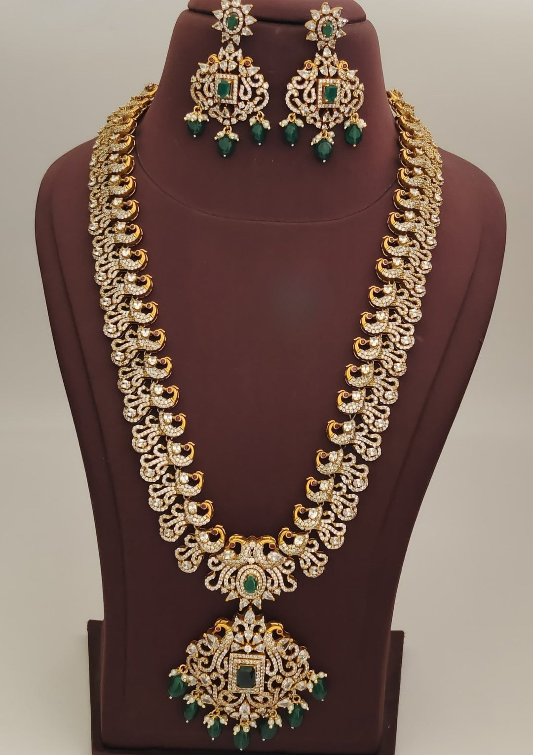 Pure Zirconian Diamond Necklace with Earrings s520084